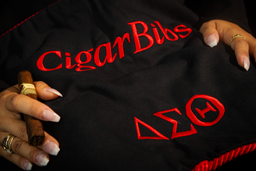 Contemporary Cigar Bib Delta Sigma Theta