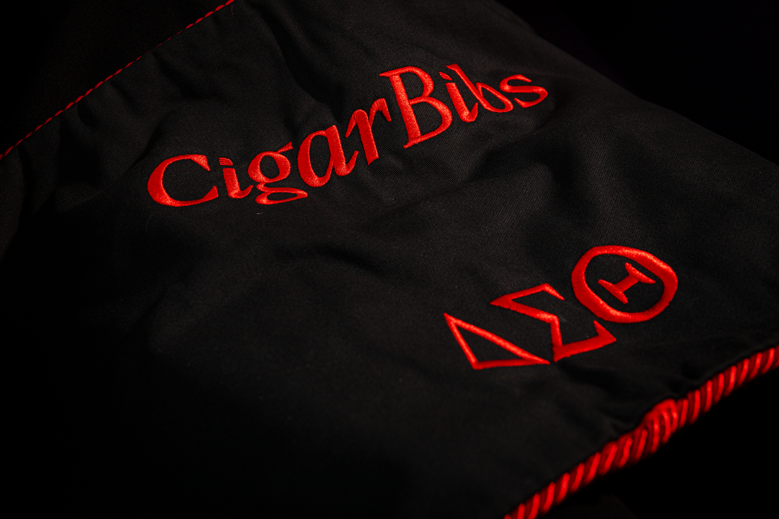 Contemporary Cigar Bib Delta Sigma Theta